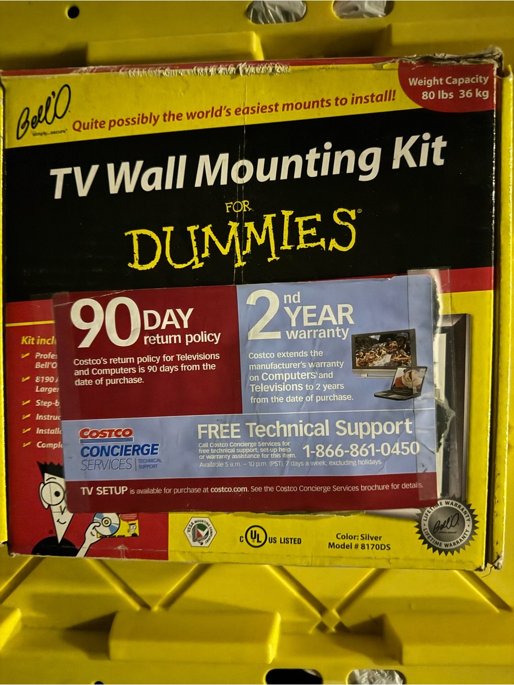 TV Wall Mounting Kit For DUMMIES - Silver